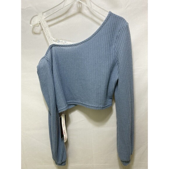 Romwe Womens L Aesthetic Long Sleeve Crop Top NWT - Picture 9 of 10